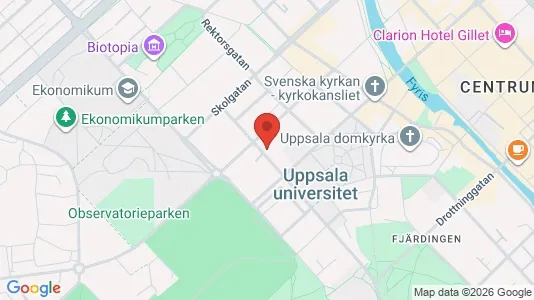 Lägenheter att hyra i Uppsala - kort over placeringen