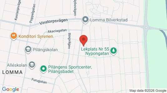 Lägenheter att hyra i Lomma - kort over placeringen