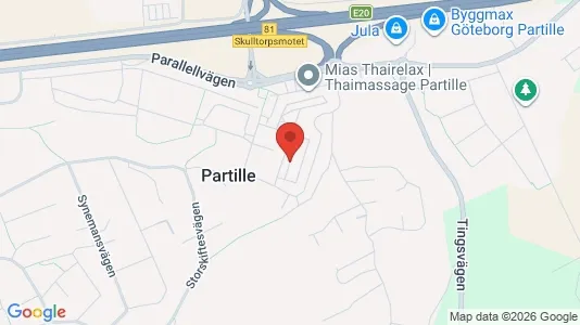 Lägenheter att hyra i Partille - kort over placeringen