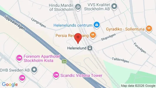 Lägenheter att hyra i Sollentuna - kort over placeringen