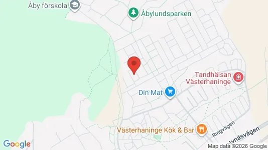 Lägenheter att hyra i Haninge - kort over placeringen