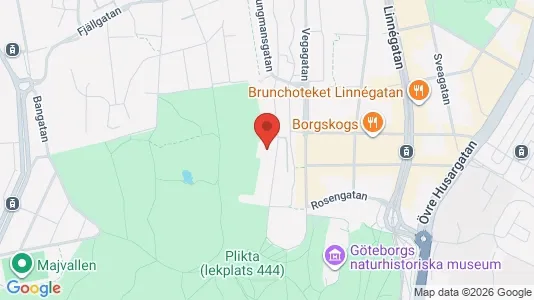 Lägenheter att hyra i Majorna-Linné - kort over placeringen