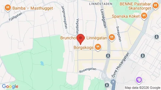 Lägenheter att hyra i Göteborg Centrum - kort over placeringen