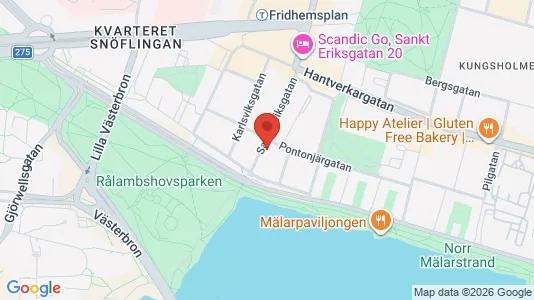 Lägenheter att hyra i Kungsholmen - kort over placeringen