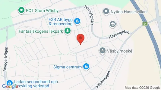 Lägenheter att hyra i Upplands Väsby - kort over placeringen