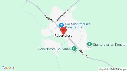 Hus att hyra i Robertsfors - kort over placeringen