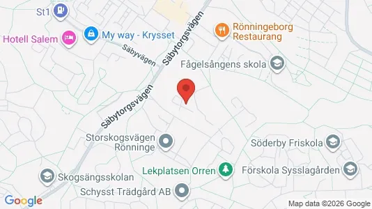 Lägenheter att hyra i Salem - kort over placeringen