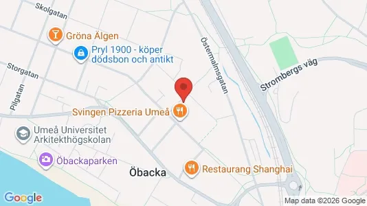 Lägenheter att hyra i Umeå - kort over placeringen