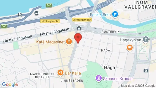 Lägenheter att hyra i Göteborg Centrum - kort over placeringen