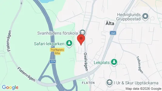 Lägenheter att hyra i Nacka - kort over placeringen