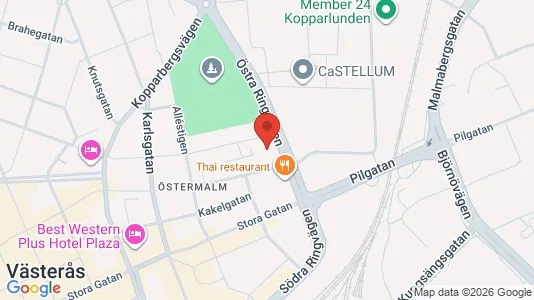 Lägenheter att hyra i Västerås - kort over placeringen
