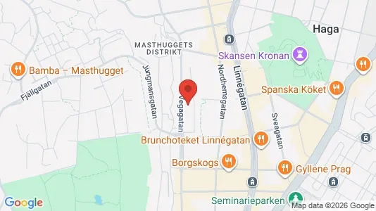 Lägenheter att hyra i Göteborg Centrum - kort over placeringen
