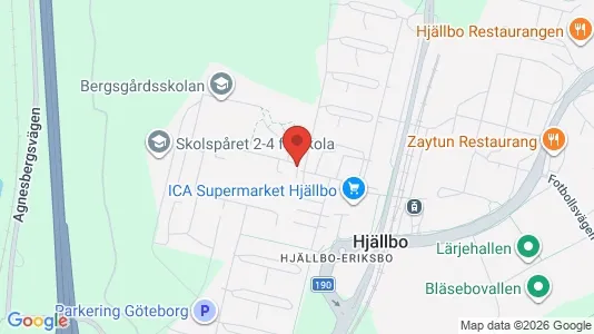 Lägenheter att hyra i Angered - kort over placeringen