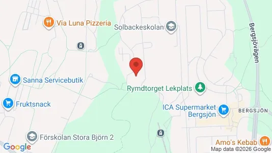 Lägenheter att hyra i Göteborg Östra - kort over placeringen