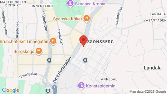 Lägenheter att hyra i Göteborg Centrum - kort over placeringen