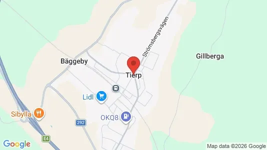 Lägenheter att hyra i Tierp - kort over placeringen