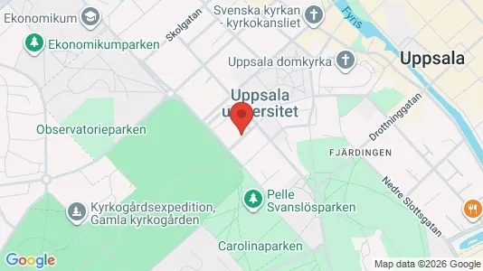 Lägenheter att hyra i Uppsala - kort over placeringen