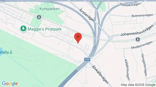 Lägenheter att hyra i Hammarbyhamnen - kort over placeringen