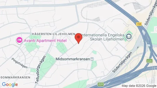 Lägenheter att hyra i Söderort - kort over placeringen
