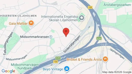 Lägenheter att hyra i Söderort - kort over placeringen