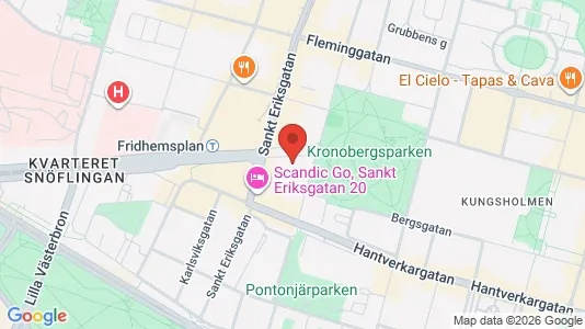 Lägenheter att hyra i Kungsholmen - kort over placeringen