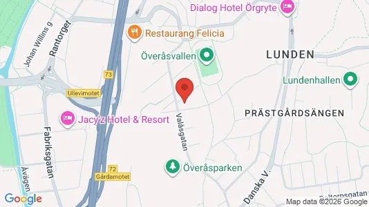 Lägenheter att hyra i Örgryte-Härlanda - kort over placeringen