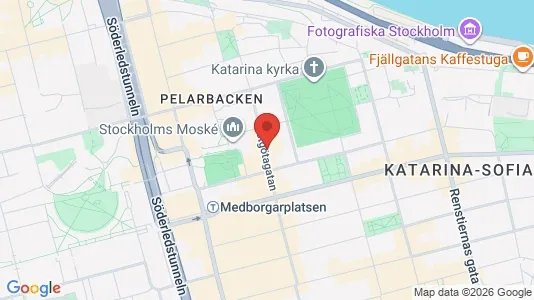 Lägenheter att hyra i Södermalm - kort over placeringen