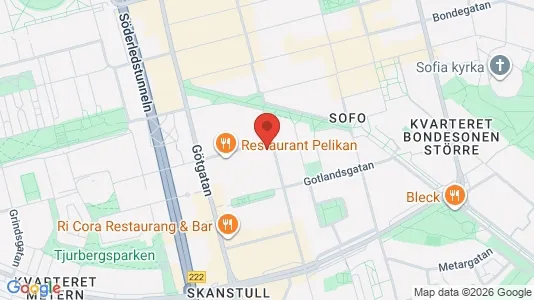 Lägenheter att hyra i Södermalm - kort over placeringen