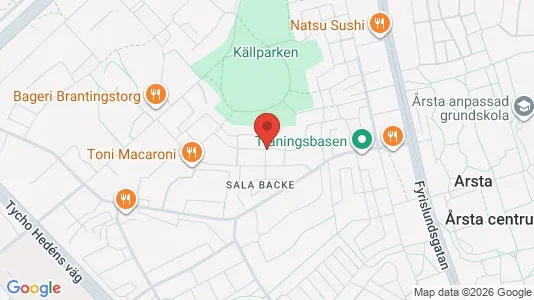 Lägenheter att hyra i Uppsala - kort over placeringen