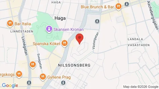 Lägenheter att hyra i Göteborg Centrum - kort over placeringen