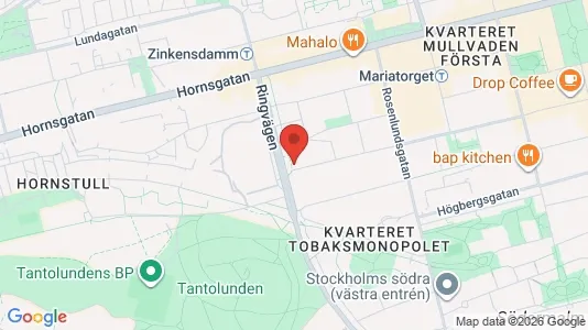 Lägenheter att hyra i Södermalm - kort over placeringen