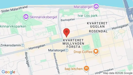 Lägenheter att hyra i Södermalm - kort over placeringen