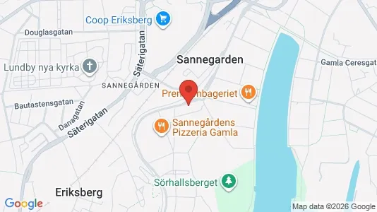 Lägenheter att hyra i Lundby - kort over placeringen