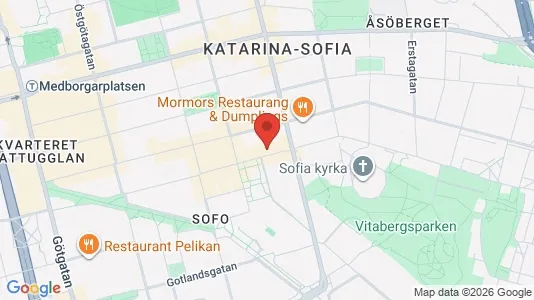 Lägenheter att hyra i Södermalm - kort over placeringen