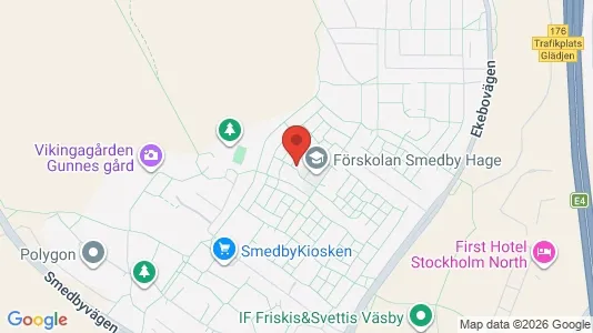 Lägenheter att hyra i Upplands Väsby - kort over placeringen