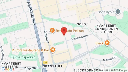 Lägenheter att hyra i Södermalm - kort over placeringen