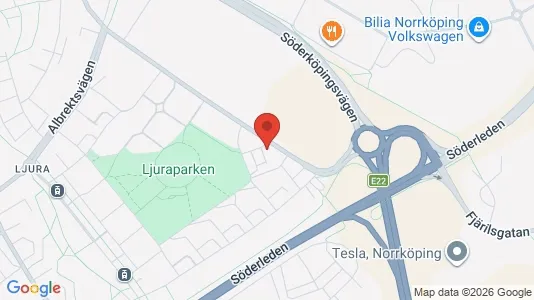 Lägenheter att hyra i Norrköping - kort over placeringen