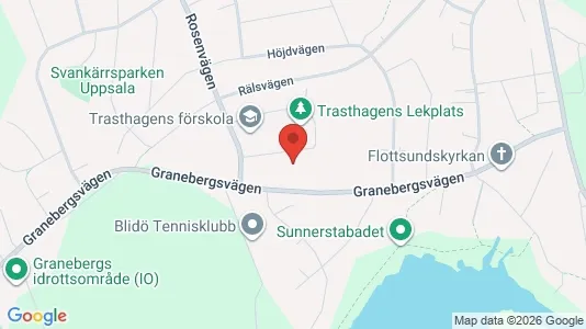 Lägenheter att hyra i Uppsala - kort over placeringen