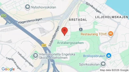 Lägenheter att hyra i Södermalm - kort over placeringen