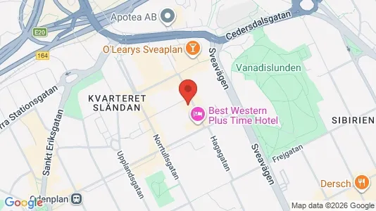 Lägenheter att hyra i Vasastan - kort over placeringen