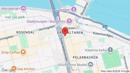 Lägenheter att hyra i Södermalm - kort over placeringen