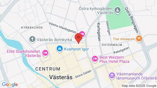 Lägenheter att hyra i Västerås - kort over placeringen