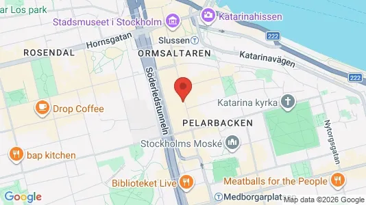 Lägenheter att hyra i Södermalm - kort over placeringen