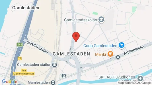 Lägenheter att hyra i Göteborg Östra - kort over placeringen