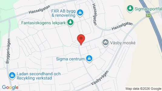 Lägenheter att hyra i Upplands Väsby - kort over placeringen