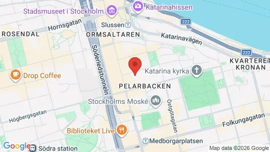 Lägenheter att hyra i Södermalm - kort over placeringen