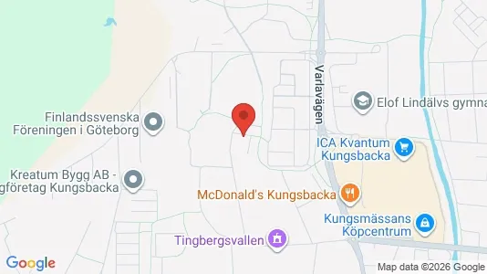 Lägenheter att hyra i Kungsbacka - kort over placeringen