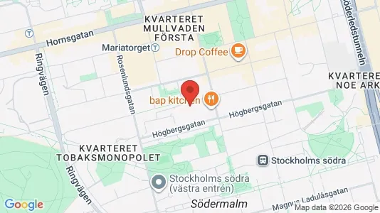 Lägenheter att hyra i Södermalm - kort over placeringen