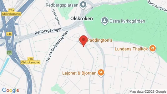 Lägenheter att hyra i Örgryte-Härlanda - kort over placeringen