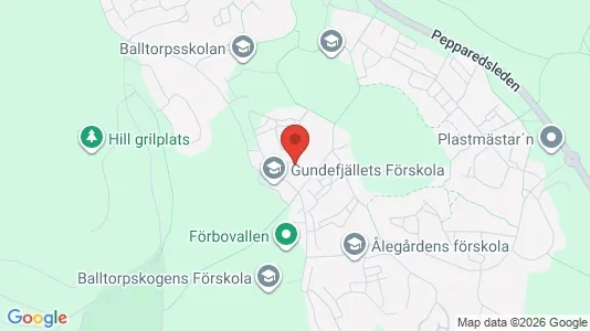 Lägenheter att hyra i Mölndal - kort over placeringen